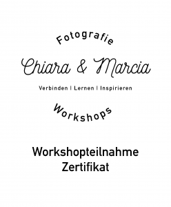 Chiara und Marcia Workshop Zertifikat